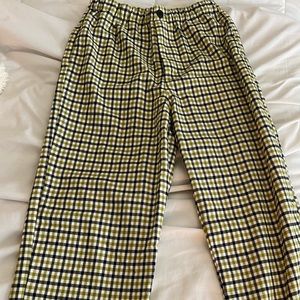 Green checkers brandy Melville pants